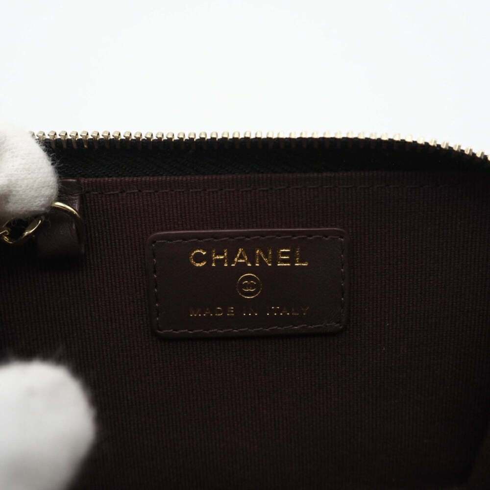 CHANEL Black Caviar Leather Logo Wallet - Picture 10 of 12